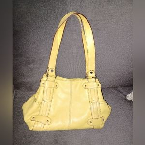 ❤️Tignanello yellow satchel pocketbook (8B)